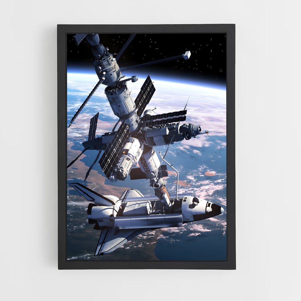 Poster de l'incroyable station spatiale internationale – affiche Astronomie (vue 2)